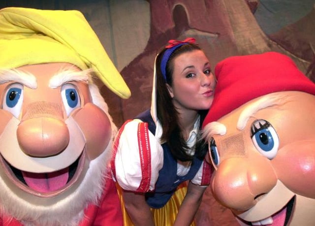 Nazene Langfield played Snow White in December of 2001. The performance was held at Cast Theatre.