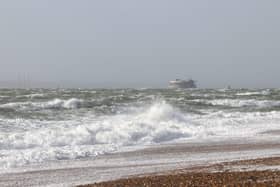 Stormy conditions in the Solent. Picture: Alex Shute
