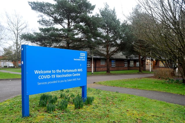 You will arrive at St James' Hospital in Portsmouth on the day of your vaccination. Picture: Sarah Standing (310121-1858)