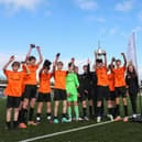 Castle United celebrate their victory. Picture: Chris Moorhouse