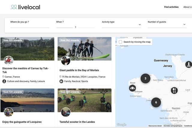 The Live Local homepage.