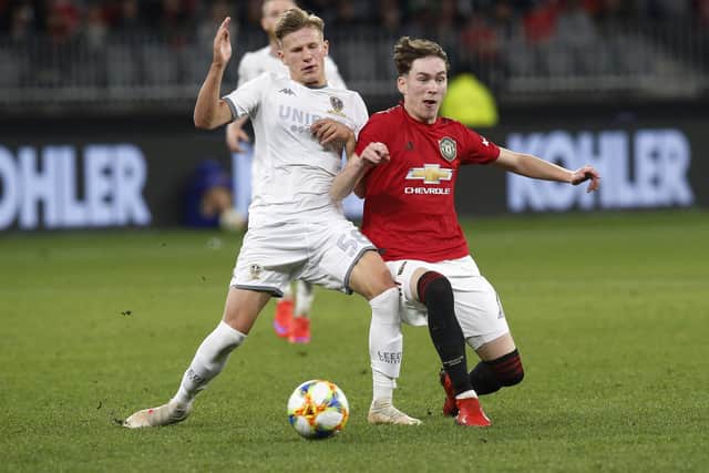 Leeds midfielder and rumoured Pompey target Mateusz Bogusz. Pic: Theron Kirkman/Sportimage