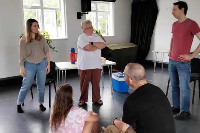 The cast of Deluge by Bench Theatre in rehearsal. The play is at The Spring Arts Centre, Havant from September 14-17, 2022