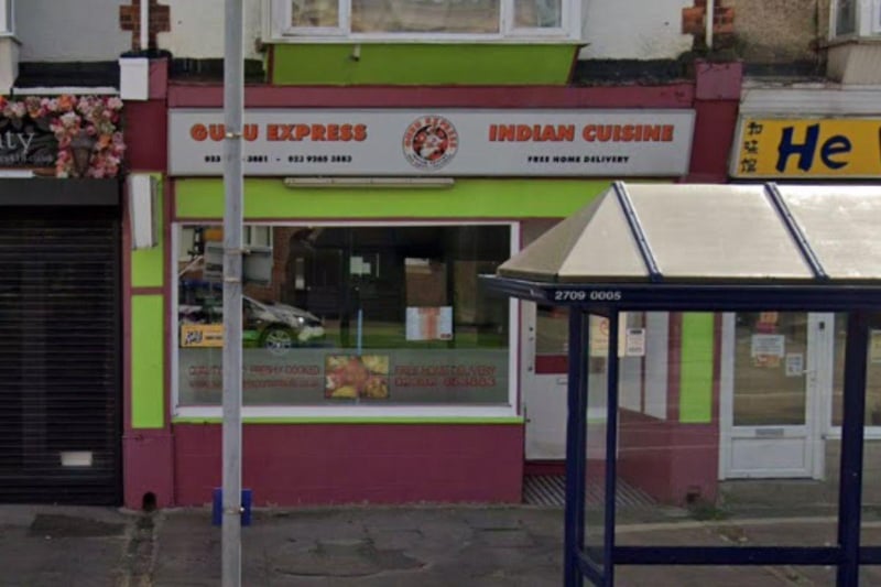 Guru Express, a takeaway at 414 London Road, Portsmouth was also given a score of four on June 27.