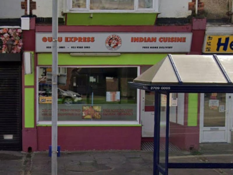 Guru Express, a takeaway at 414 London Road, Portsmouth was also given a score of four on June 27.