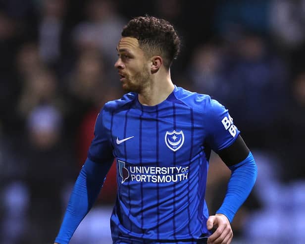 Pompey’s Jordan Williams is out for three weeks with a hamstring issue. Picture: Getty Images/Warren Little