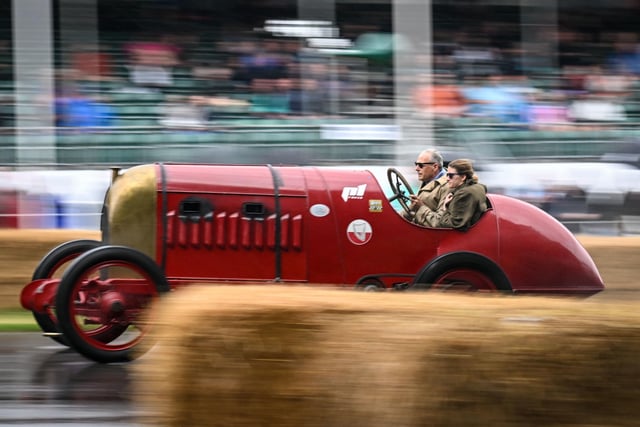 The 'Beast of Turin' takes part in the hill climb at the Goodwood Festival of Speed at Goodwood House in West Sussex. Picture date: Friday June 14, 2023. PA Photo. This year, the event celebrates its 30th anniversary and takes place from June 13-16. Picture credit should read: John Nguyen/PA Wire.