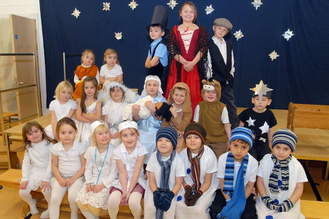Pupils from Carsic Junior School who took part in the Snowman at Sunset, the Nativity and Oliver pictured during dress rehearsal.