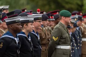 Members of all the Royal Navy, British Army, and Royal Air Force took part in a final rehearsal for their role in the awards ceremonies of the Birmingham 2022 Commonwealth Games.