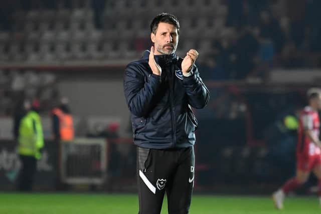 Danny Cowley admitted he didn't know 'whether to cuddle them or strangle them' after his players won 3-2 at Exeter in the Papa John's Trophy last night. Picture: Graham Hunt/ProSportsImages