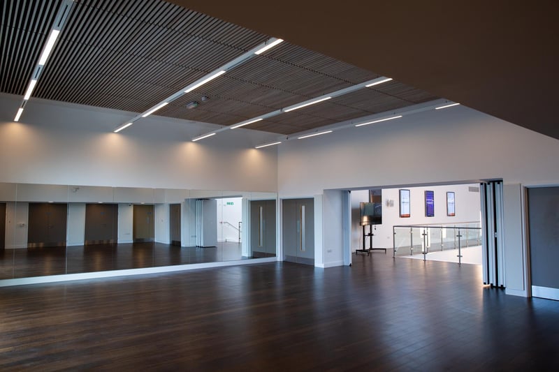 Studio two is flexible space at Fareham Live which can be used for events or as an extended dressing room