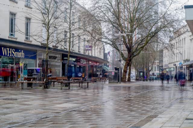 GV of Commercial Road, Portsmouth on 19 March 2020.Picture: Habibur Rahman