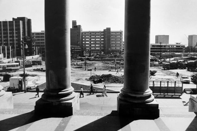 Portsmouth Guildhall and Guildhall Square August 1972