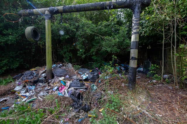 Garden waste at Christine's garden in Leigh Park, Havant on 27 April 2021

Picture: Habibur Rahman