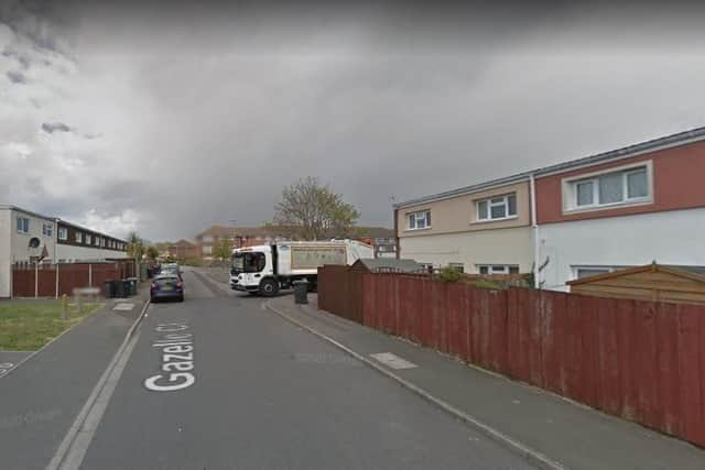 Police said three cars were set on fire in Gazelle Close, Gosport, with flames spreading to a nearby property. Picture: Google Street View.