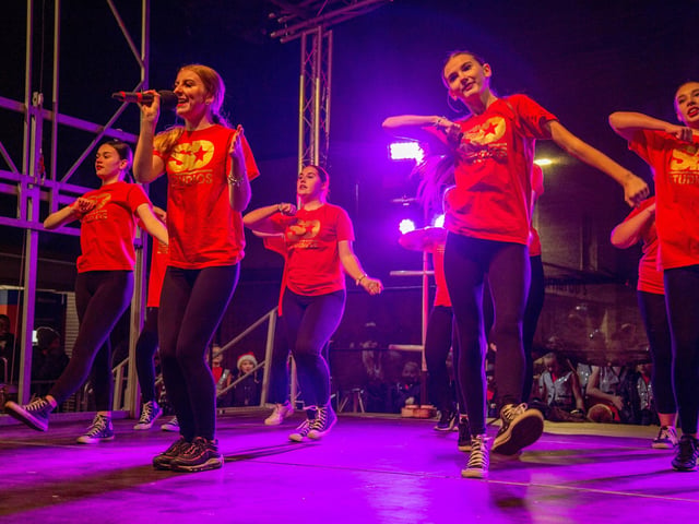 SD Studios children performing on stage