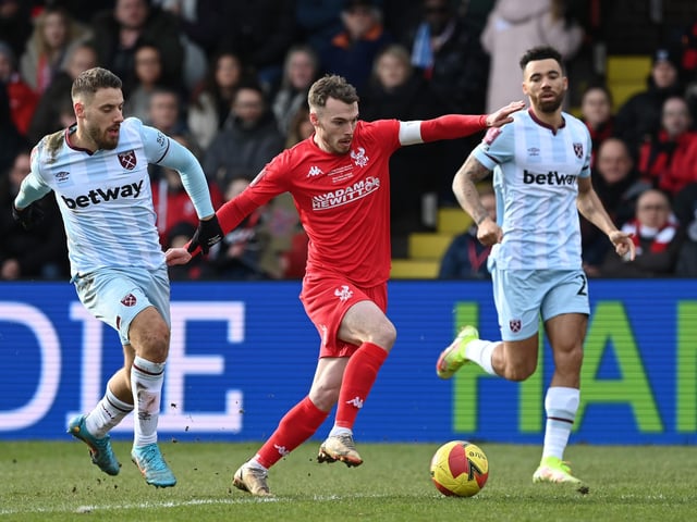 Ten assists for the versatile attacking midfielder so far, since joining leaders Notts County from Kidderminster. Can play in any of the forward positions.