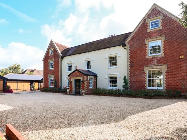 This property comes with five bedrooms, five reception rooms and four bathrooms as well as gorgeous gardens.