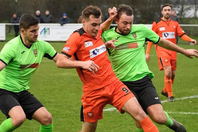 Jason Parish, centre, also enjoyed a spell at AFC Portchester. Picture: Keith Woodland (281219-139)