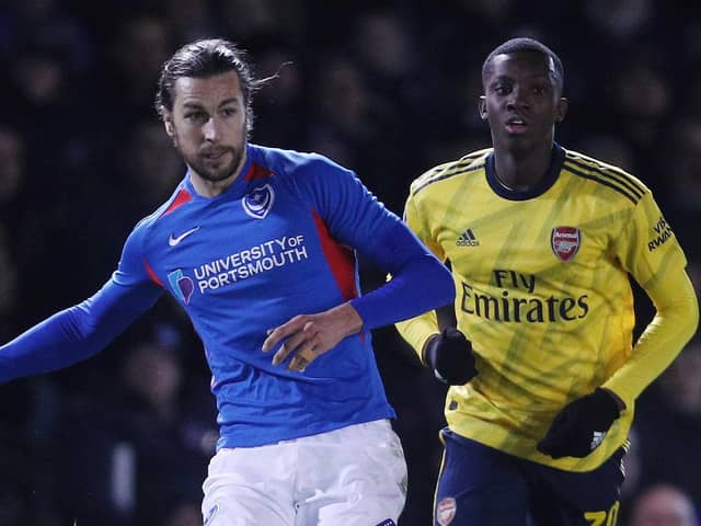 Pompey defender Christian Burgess is out of contract on June 30. Picture: Joe Pepler
