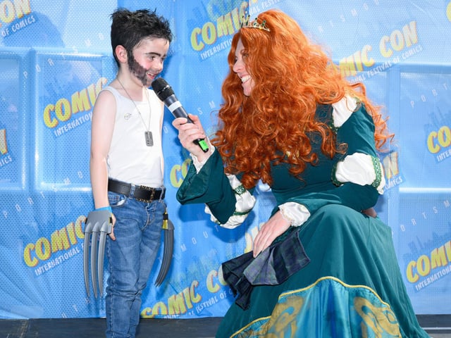 Pictured is: The Children's best dressed Comic Con character competition. Picture: Keith Woodland (110521-234)