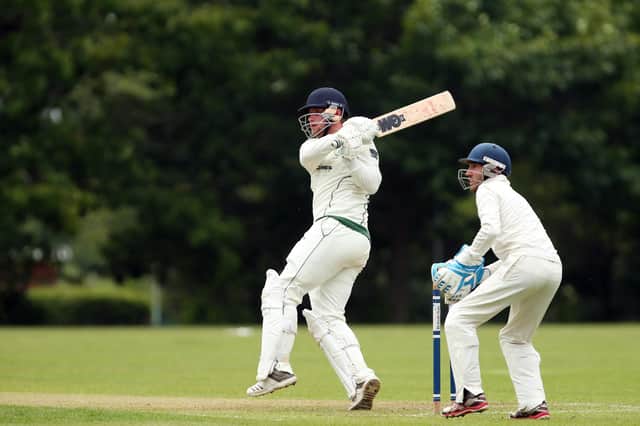 Josh Hill smashed 223 off 98 balls for Sarisbury Athletic 2nds. Picture: Chris Moorhouse