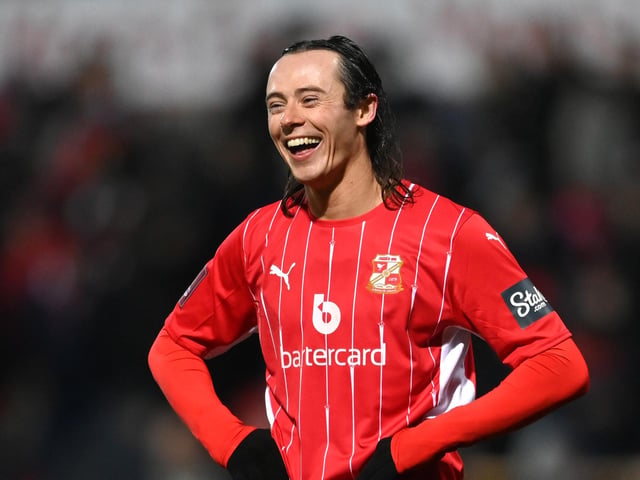 The 25-year-old impressed in his first season at the County Ground - scoring 24 times in 44 outings last term. His stock grew following a strong showing in the play-off semi-final against Port Vale and a strong offer could force a move with his current deal set to expire in 2023.