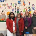 From left, Fareham MP Suella Braverman, Cllr Susan Bell, Solent Shoes owner Amanda Kent, and traders association chairman Darren Beames.