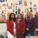 From left, Fareham MP Suella Braverman, Cllr Susan Bell, Solent Shoes owner Amanda Kent, and traders association chairman Darren Beames.
