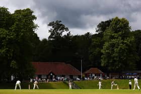 A general view of the action between the Duke of Norfolk's XI and the MCC at Arundel last year. Photo by Dan Istitene/Getty Images.