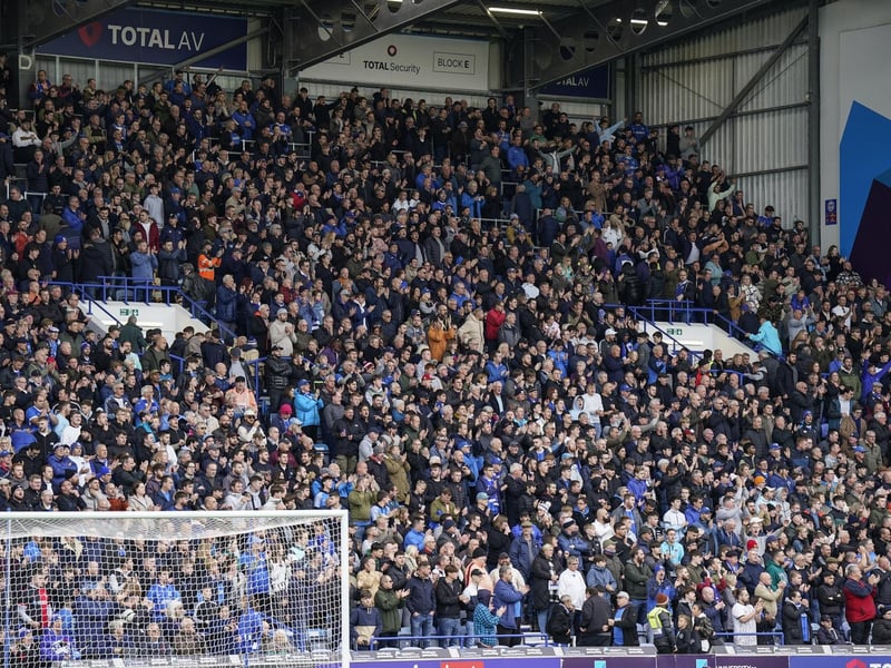 Pompey fans pay their respects on Remembrance Day against Charlton Athletic.