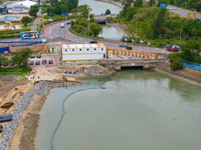 Progress of the North Portsea Coastal Scheme focusing on Ports Creek  Picture:Marcin Jedrysiak