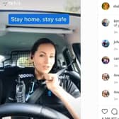 A Hampshire police officer's TikTok video singing Shakira's WakaWaka (This Time for Africa) has been shared by the singer on her Instagram page. 
Picture: @Shakira/Instagram