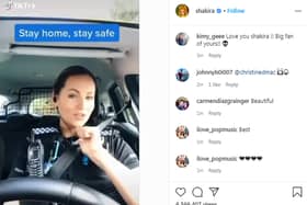 A Hampshire police officer's TikTok video singing Shakira's WakaWaka (This Time for Africa) has been shared by the singer on her Instagram page. 
Picture: @Shakira/Instagram