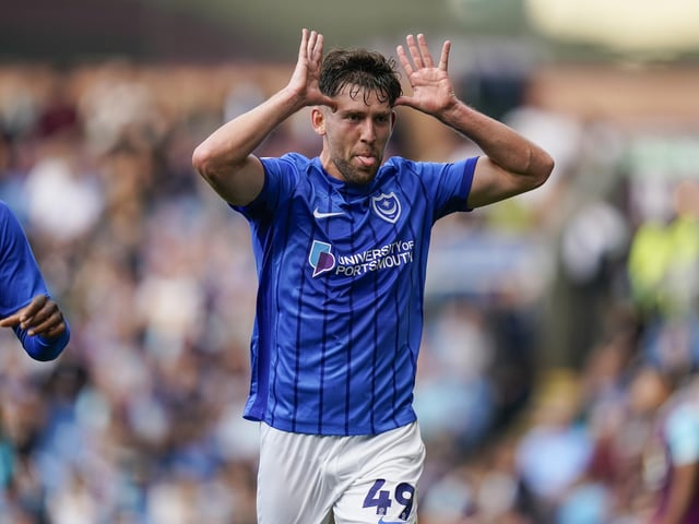 Callum Lang scores in Pompey's 2-1 defeat at Burnley in September 2024. Picture: Jason Brown/ProSportsImages