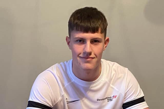 Charlie Shepherd made three saves in the penalty shoot-out to book US Portsmouth a Hampshire Senior Cup derby at Baffins Milton Rovers. Picture: Destination219