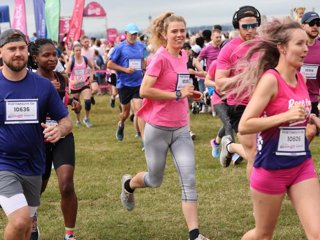Race For Life event in Southsea, Hampshire. Pictured is action from the event.Sunday 30th June 2024.Picture: Sam Stephenson.