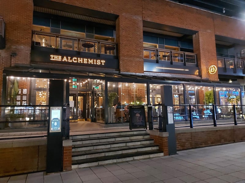 The Alchemist cocktail bar in Gunwharf Quays has a 4.4 star rating based on 777 Google reviews. One person wrote: "Lovely atmosphere excellent service from the staff -excellent food."