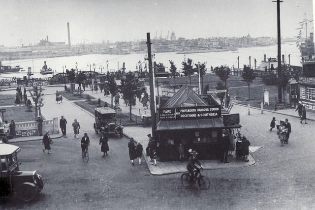 Great image of the Gosport ferry terminus in 1929.