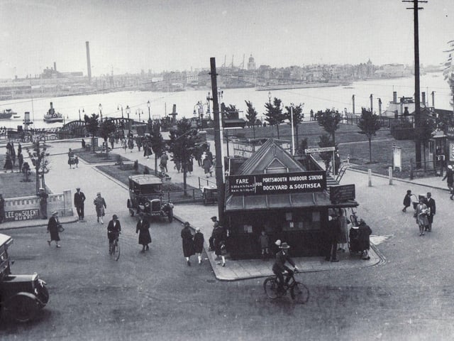 Great image of the Gosport ferry terminus in 1929.