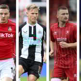From left: Paul Mullin, Matt Ritchie, Alfie May, Cameron Brannagan.
