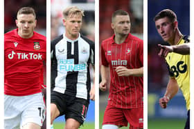 From left: Paul Mullin, Matt Ritchie, Alfie May, Cameron Brannagan.