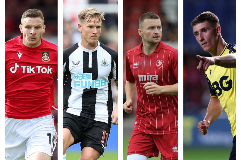 From left: Paul Mullin, Matt Ritchie, Alfie May, Cameron Brannagan.