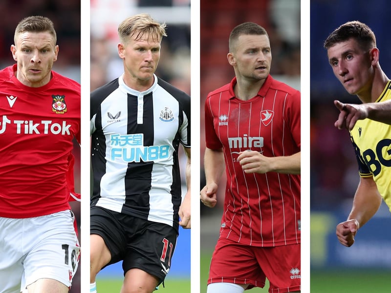 From left: Paul Mullin, Matt Ritchie, Alfie May, Cameron Brannagan.