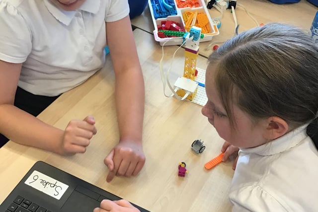 Coding with Lego Spike.