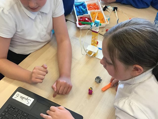 Coding with Lego Spike.