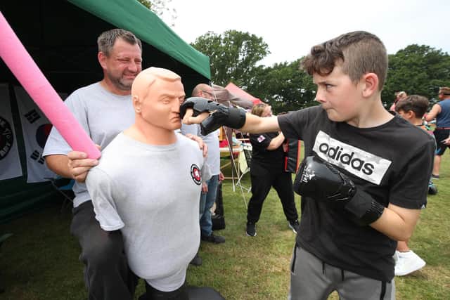 Flashback to 2023: Patrick Bush age 10 tries Martial Arts under the supervision of Dennis Tyrrell from Universal Martial Arts.
Picture: Stuart Martin (220421-7042)