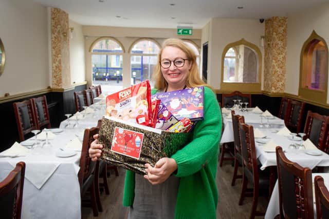 Reverse Calender organiser Hayley Wheeler at the Akash restaurant
Picture: Habibur Rahman