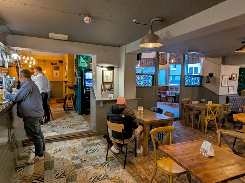 Inside the Eldon Arms.