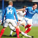 Ronan Curtis is recalled to Pompey's side against MK Dons this afternoon. Picture: Joe Pepler